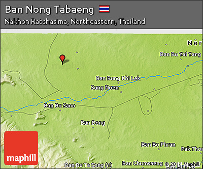 Physical 3D Map of Ban Nong Tabaeng