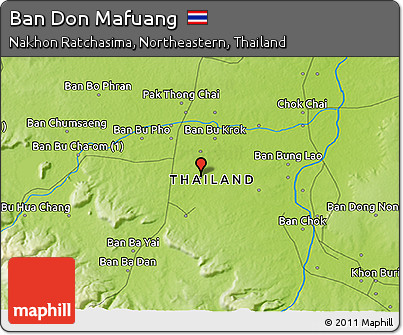 Physical 3D Map of Ban Don Mafuang