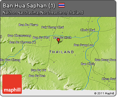 Physical 3D Map of Ban Hua Saphan (1)
