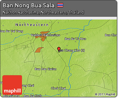 Physical 3D Map of Ban Nong Bua Sala