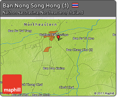 Physical 3D Map of Ban Nong Song Hong (1)