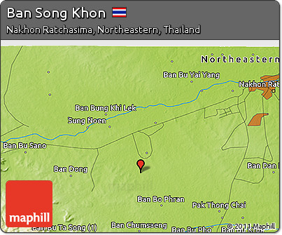 Physical 3D Map of Ban Song Khon