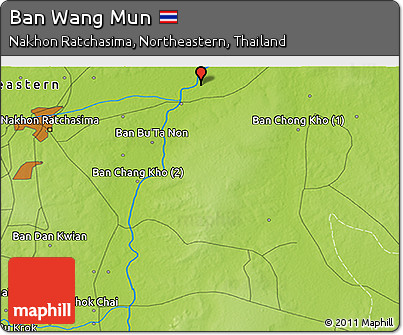Physical 3D Map of Ban Wang Mun