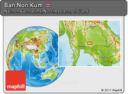Physical Location Map of Ban Non Kum