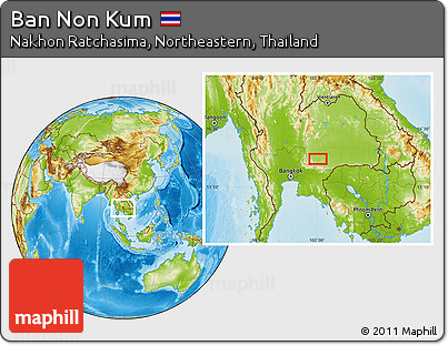 Physical Location Map of Ban Non Kum