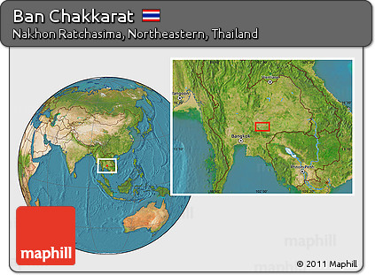 Satellite Location Map of Ban Chakkarat