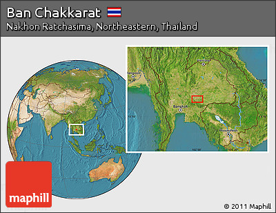 Satellite Location Map of Ban Chakkarat
