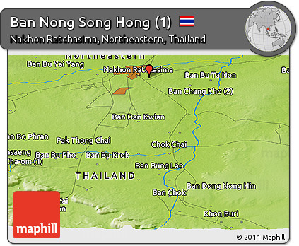 Physical Panoramic Map of Ban Nong Song Hong (1)