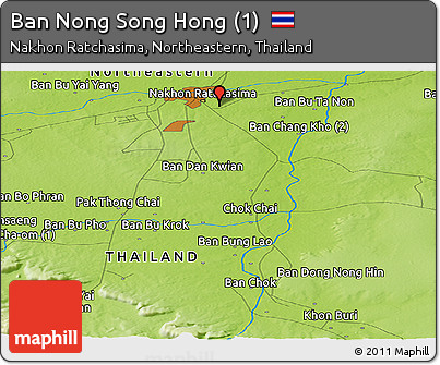 Physical Panoramic Map of Ban Nong Song Hong (1)