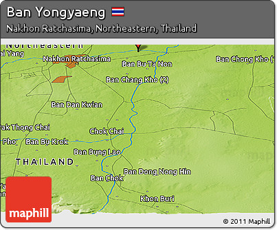 Physical Panoramic Map of Ban Yongyaeng