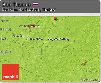 Physical 3D Map of Ban Thanon