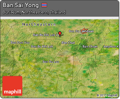 Satellite 3D Map of Ban Sai Yong