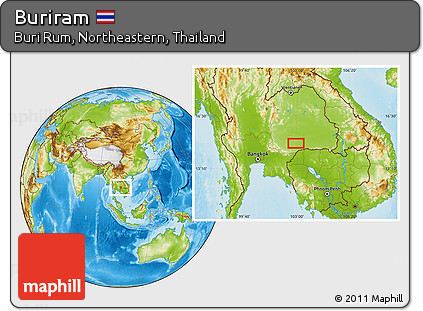 Physical Location Map of Buriram