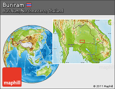 Physical Location Map of Buriram