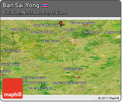 Satellite Panoramic Map of Ban Sai Yong