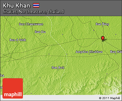 Physical 3D Map of Khu Khan