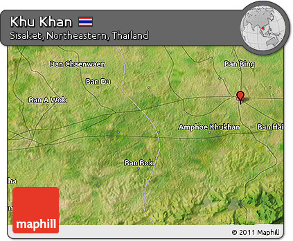 Satellite 3D Map of Khu Khan
