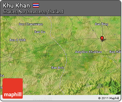 Satellite 3D Map of Khu Khan