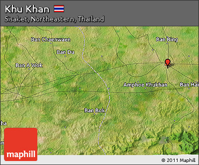 Satellite 3D Map of Khu Khan