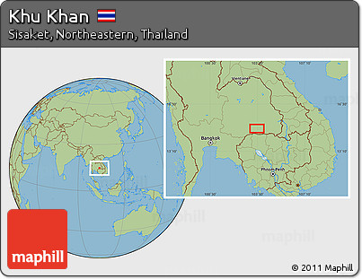 Savanna Style Location Map of Khu Khan