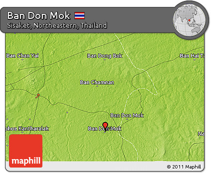 Physical 3D Map of Ban Don Mok