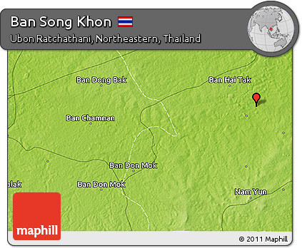 Physical 3D Map of Ban Song Khon