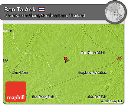 Physical 3D Map of Ban Ta Aek
