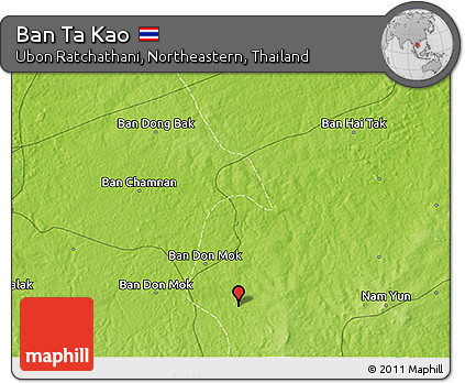 Physical 3D Map of Ban Ta Kao