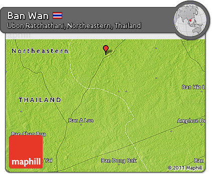 Physical 3D Map of Ban Wan