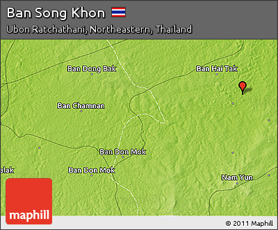 Physical 3D Map of Ban Song Khon