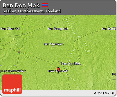 Physical 3D Map of Ban Don Mok