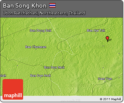 Physical 3D Map of Ban Song Khon