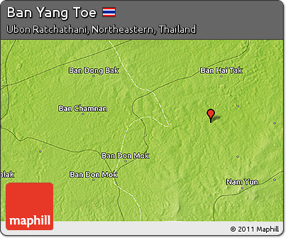 Physical 3D Map of Ban Yang Toe