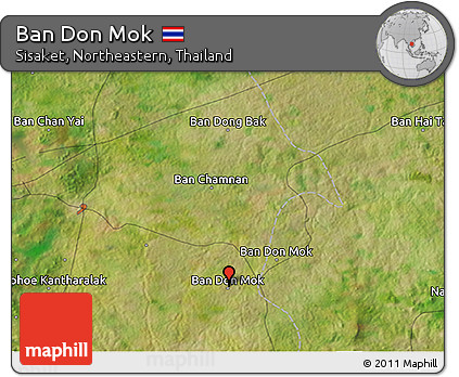 Satellite 3D Map of Ban Don Mok