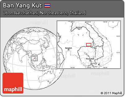 Blank Location Map of Ban Yang Kut
