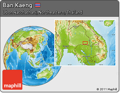 Physical Location Map of Ban Kaeng