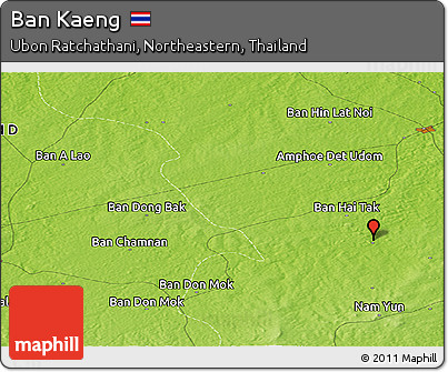 Physical Panoramic Map of Ban Kaeng