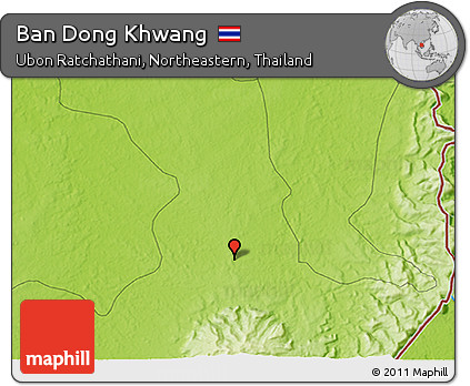 Physical 3D Map of Ban Dong Khwang