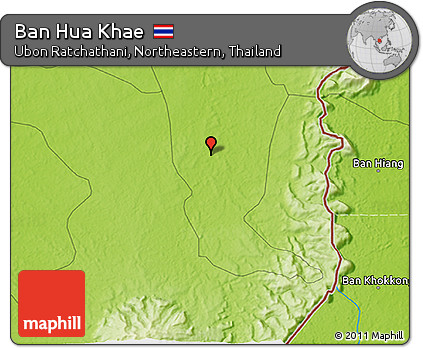 Physical 3D Map of Ban Hua Khae