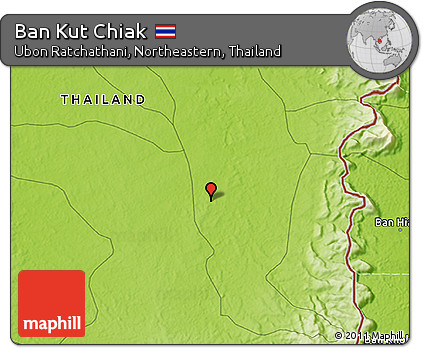 Physical 3D Map of Ban Kut Chiak