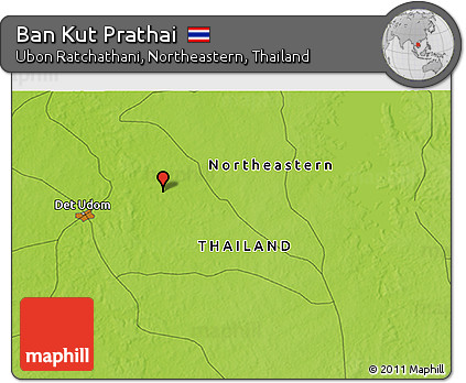 Physical 3D Map of Ban Kut Prathai