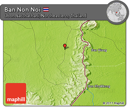 Physical 3D Map of Ban Non Noi