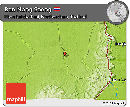 Physical 3D Map of Ban Nong Saeng