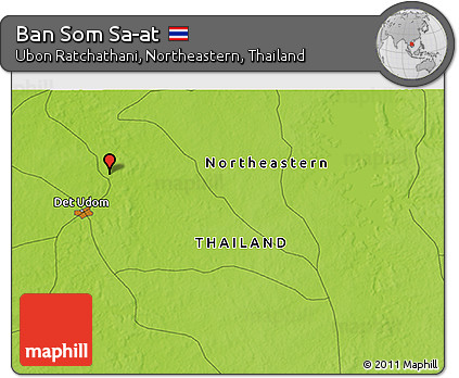 Physical 3D Map of Ban Som Sa-at