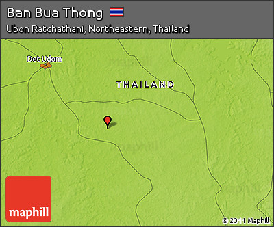 Physical 3D Map of Ban Bua Thong