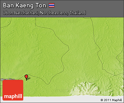Physical 3D Map of Ban Kaeng Ton