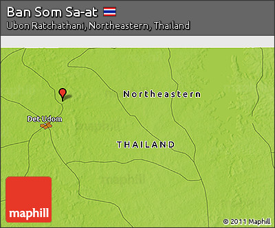 Physical 3D Map of Ban Som Sa-at