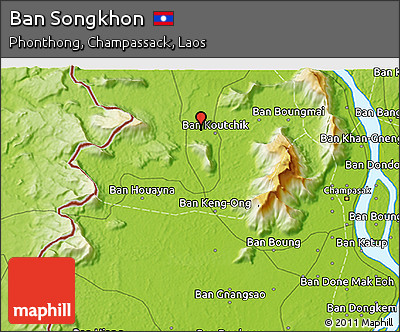 Physical 3D Map of Ban Songkhon