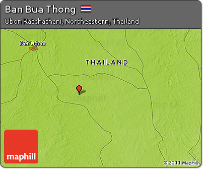 Physical 3D Map of Ban Bua Thong