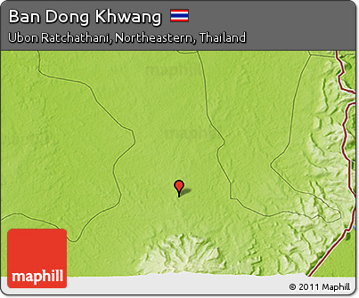 Physical 3D Map of Ban Dong Khwang